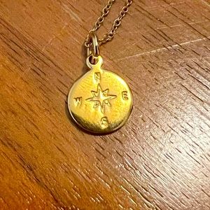 Gold Compass Necklace